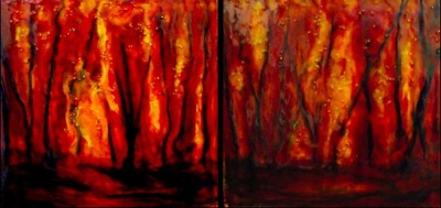 Glowing Embers (diptych)