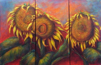Three Sunflowers