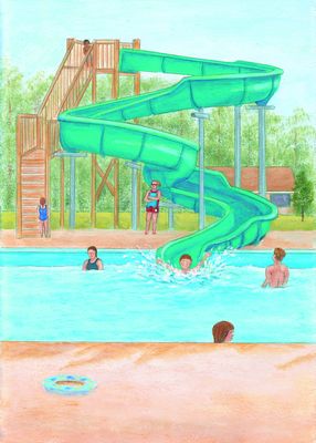 W is for Waterslide